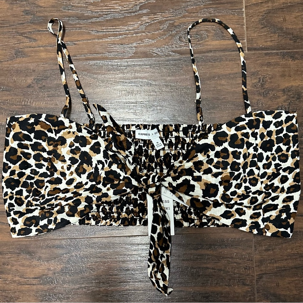 NWT women’s express x rocky Barnes tie front bralette top